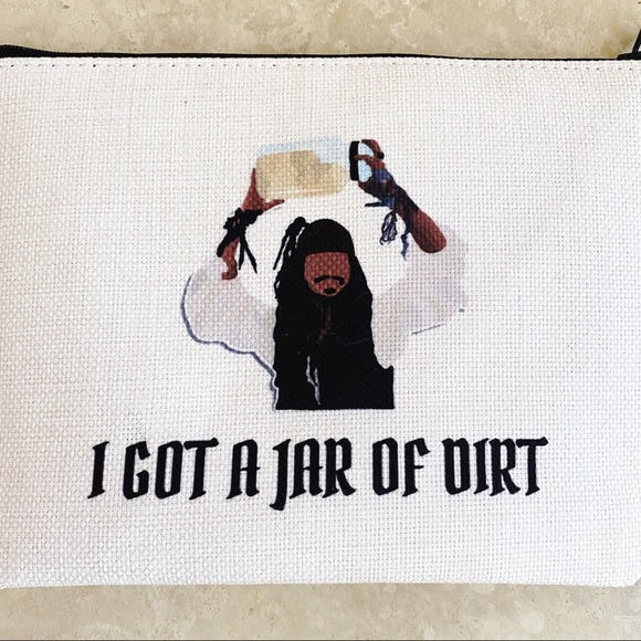 Pirates of the Caribbean I Got a Jar of Dirt Jack Sparrow Zipper Pouch Case - Picture 2 of 5